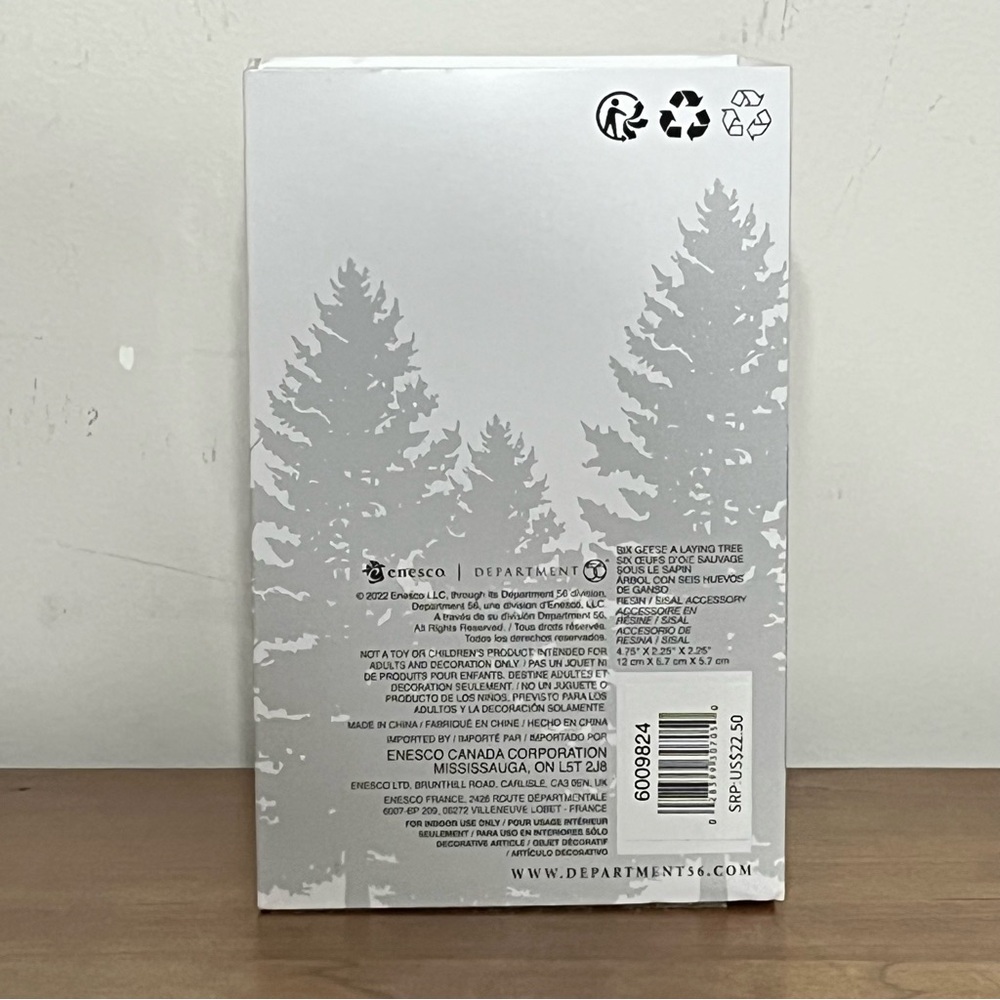 Dept 56 SIX GEESE A LAYING TREE General Village Accessory 6009824 BRAND NEW 2022 - Picture 4 of 6